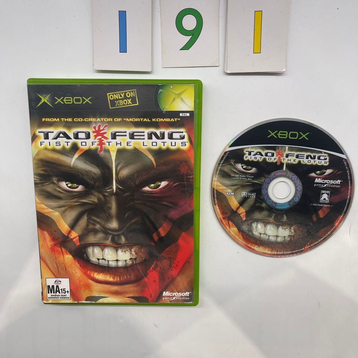 Tao Feng Fist of the Lotus Xbox Original Game PAL