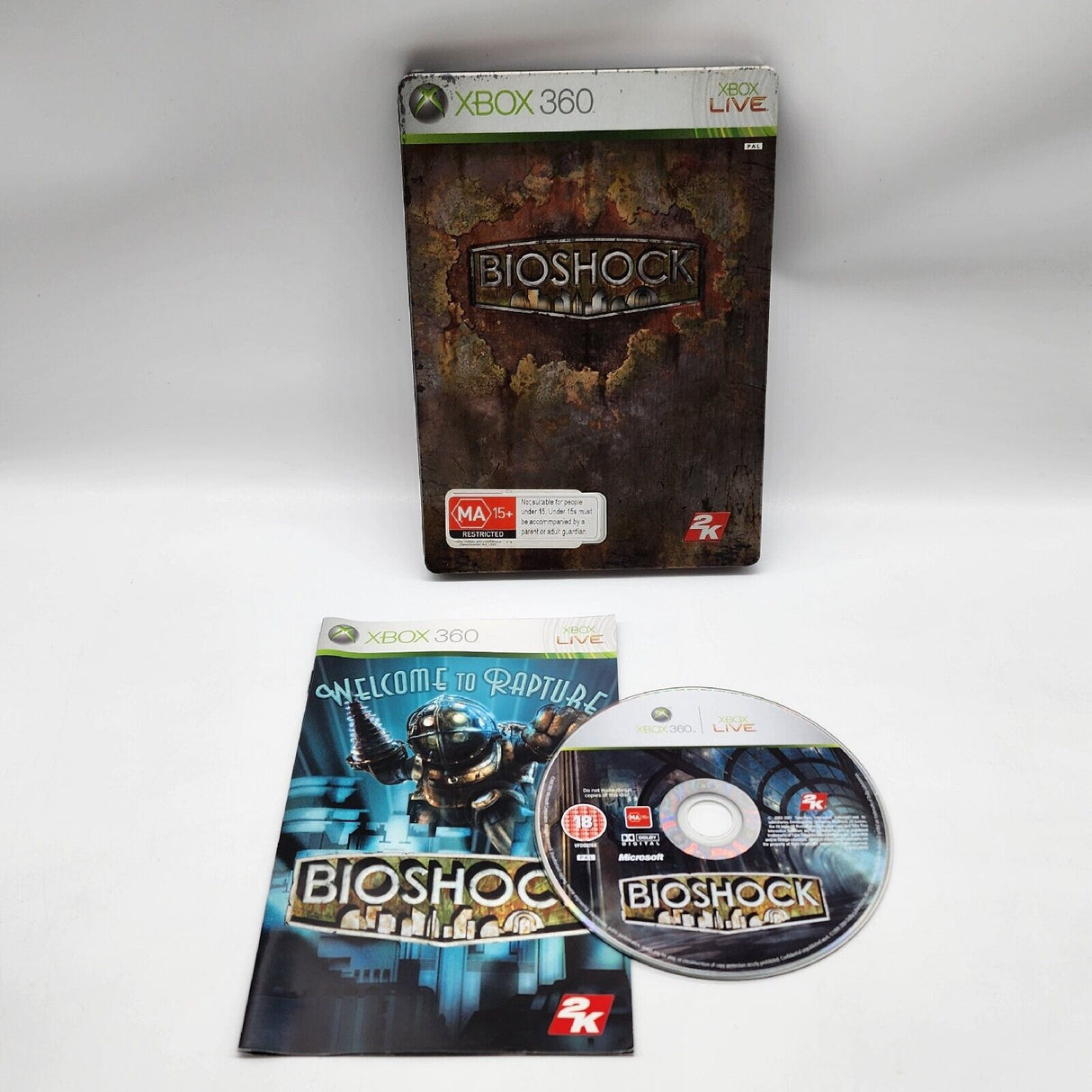 Bioshock SteelBook Case Xbox 360 Game Complete