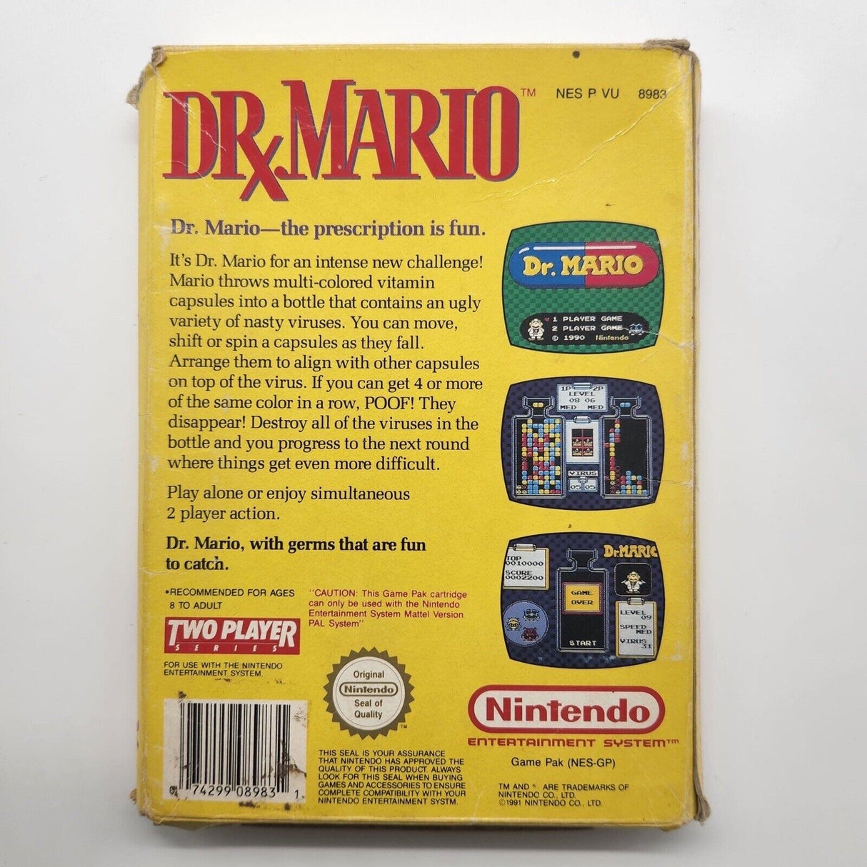 Dr X Mario Nintendo Entertainment System NES Game Boxed