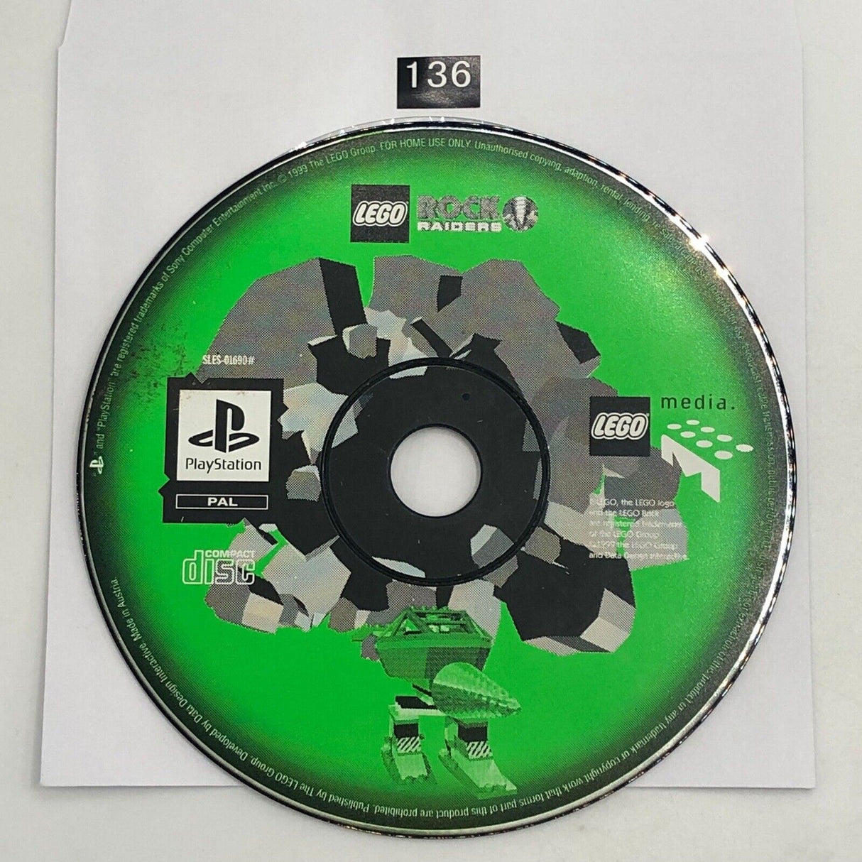 Lego Rock Raiders PS1 Playstation 1 Game Disc Only