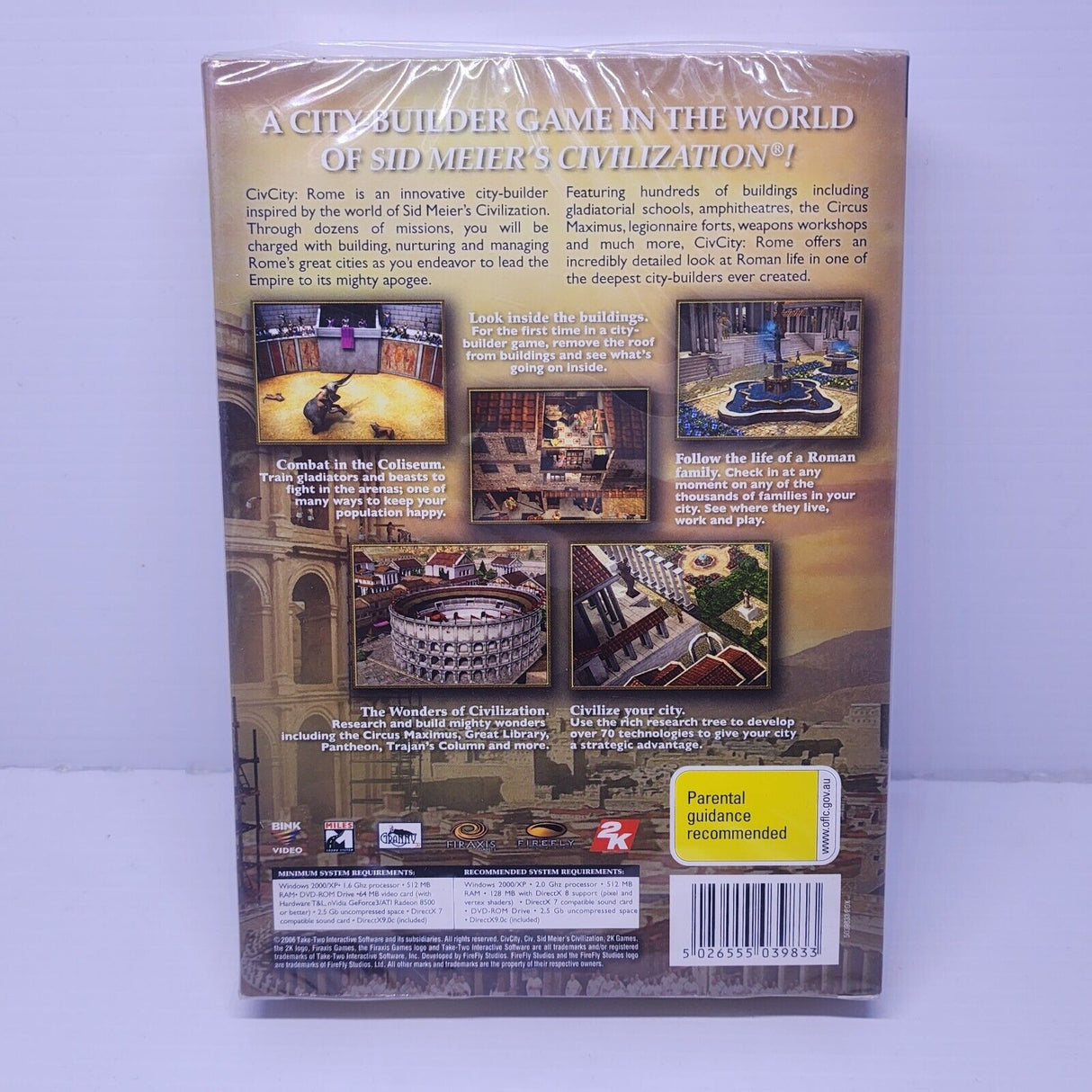 CivCity: Rome by Sid Meiers Brand New Pc Game