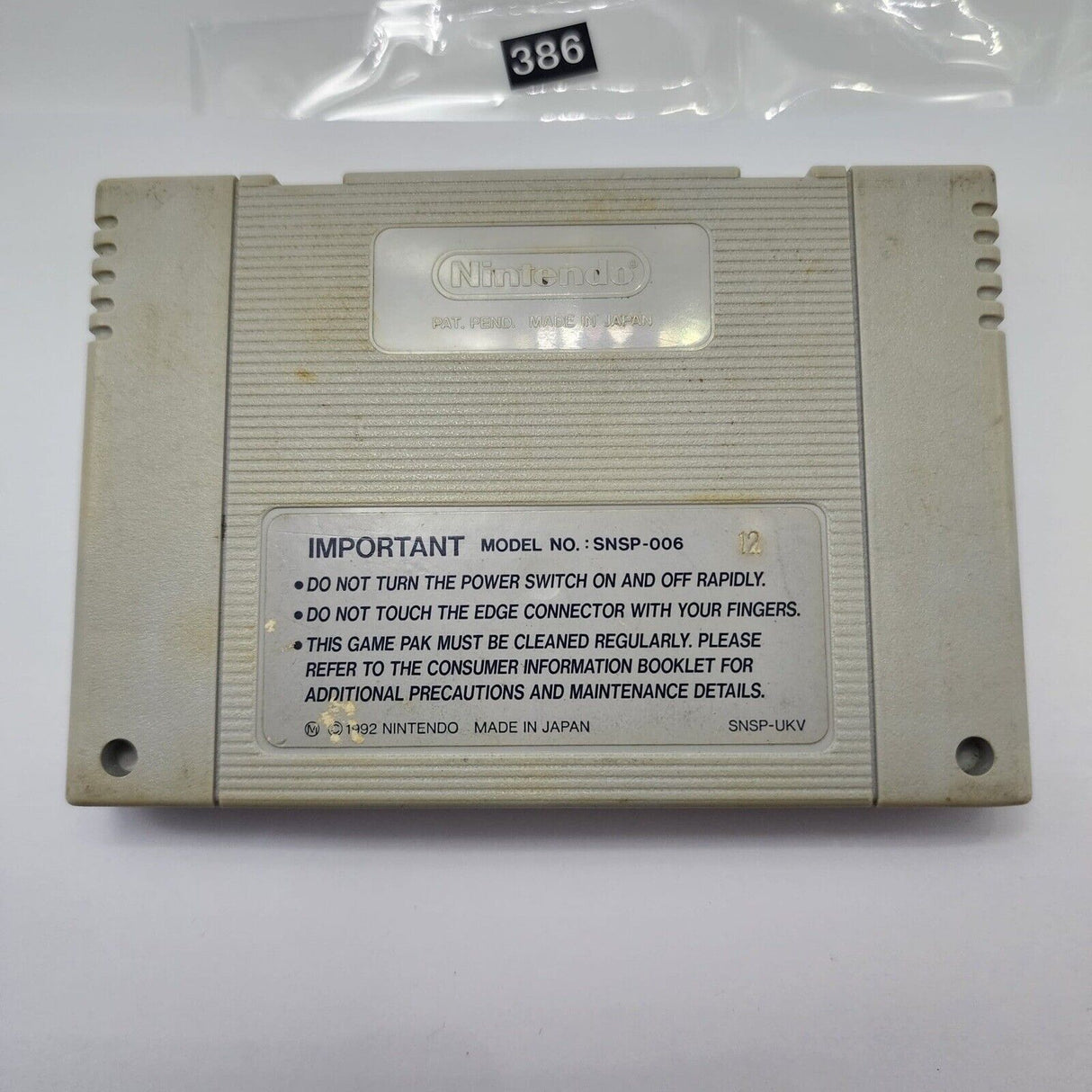 Total Carnage Super Nintendo SNES Game Cartridge PAL