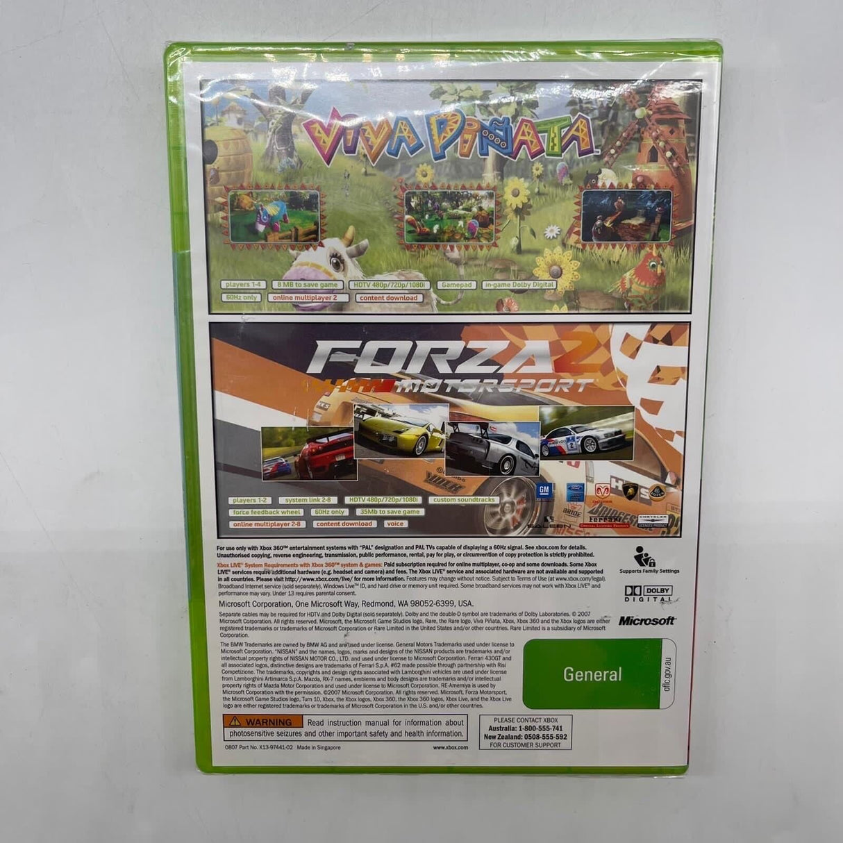 Viva Pinata Forza Motorsport 2 Xbox 360 Game Brand New SEALED