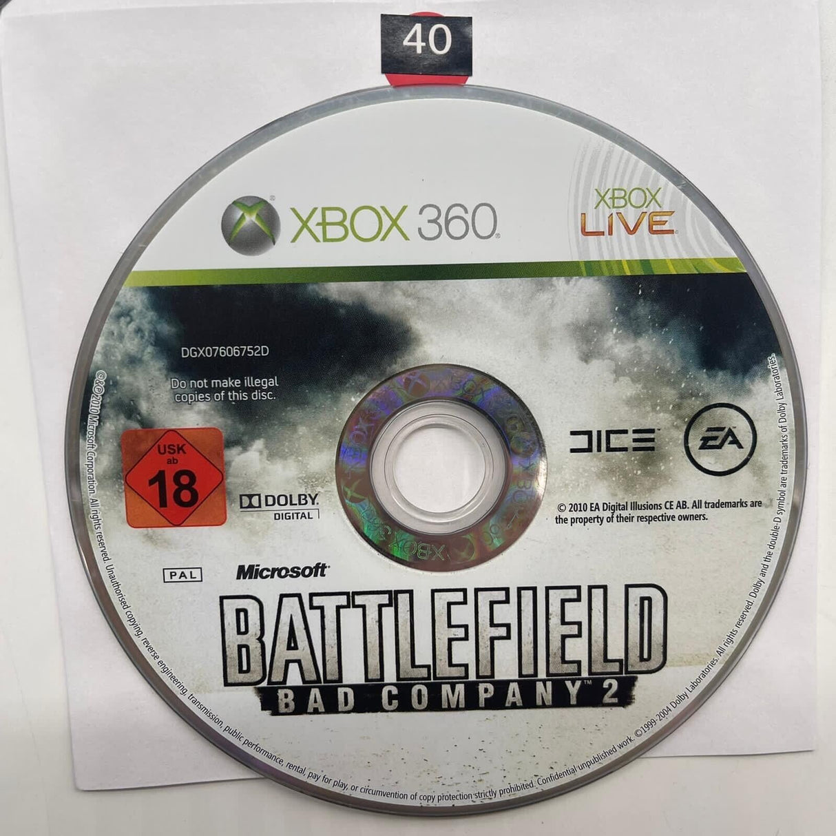 Battlefield Bad Company 2 II Xbox 360 Game Disc Only