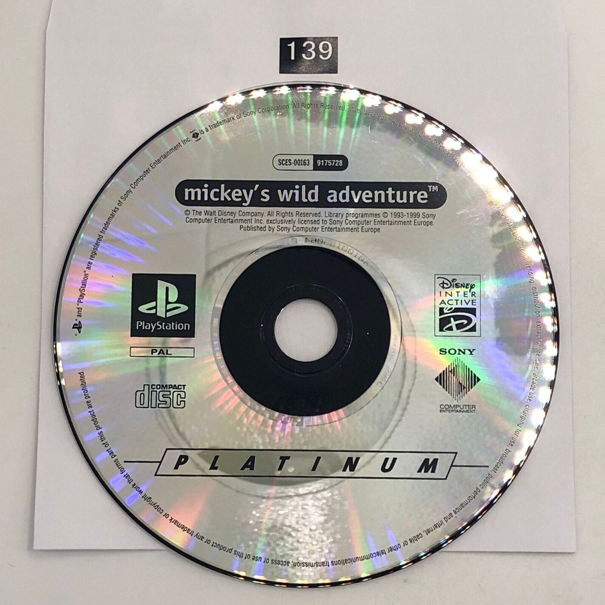 Mickey’s Wild Adventures PS1 Playstation 1 Game Disc Only