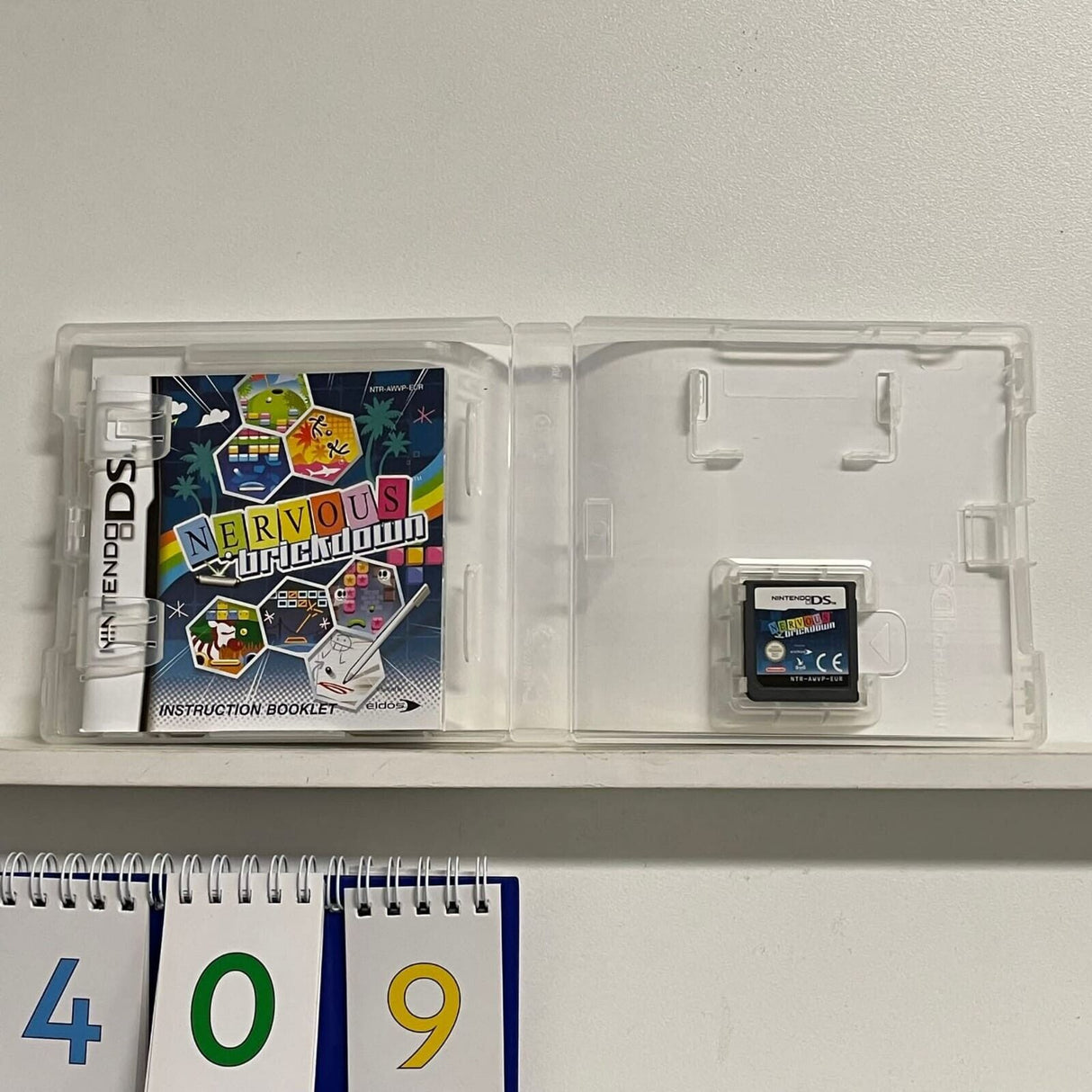 Nervous Brickdown Nintendo DS game + manual
