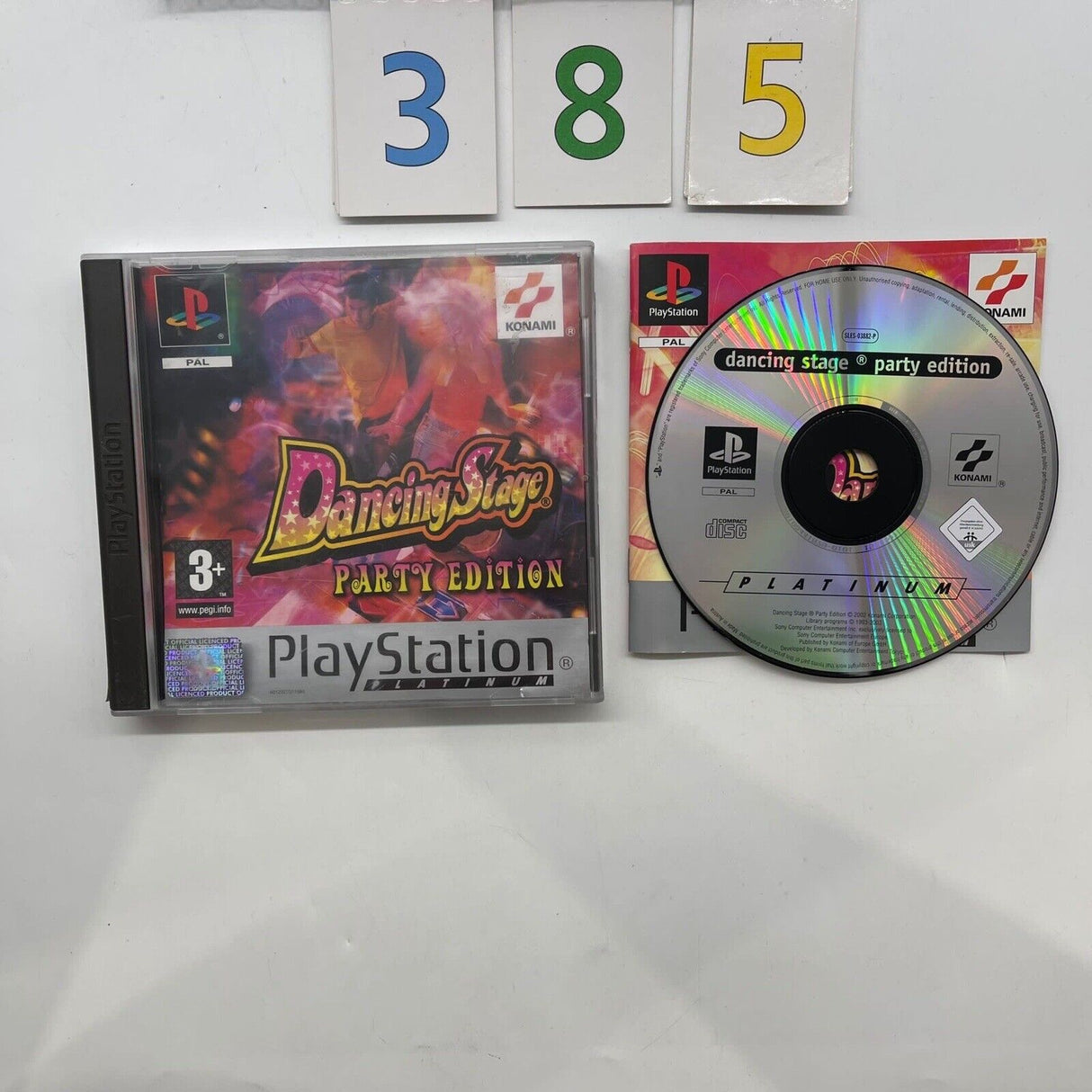 Dancing Stage Party Edition PS1 Playstation 1 Game + Manual PAL