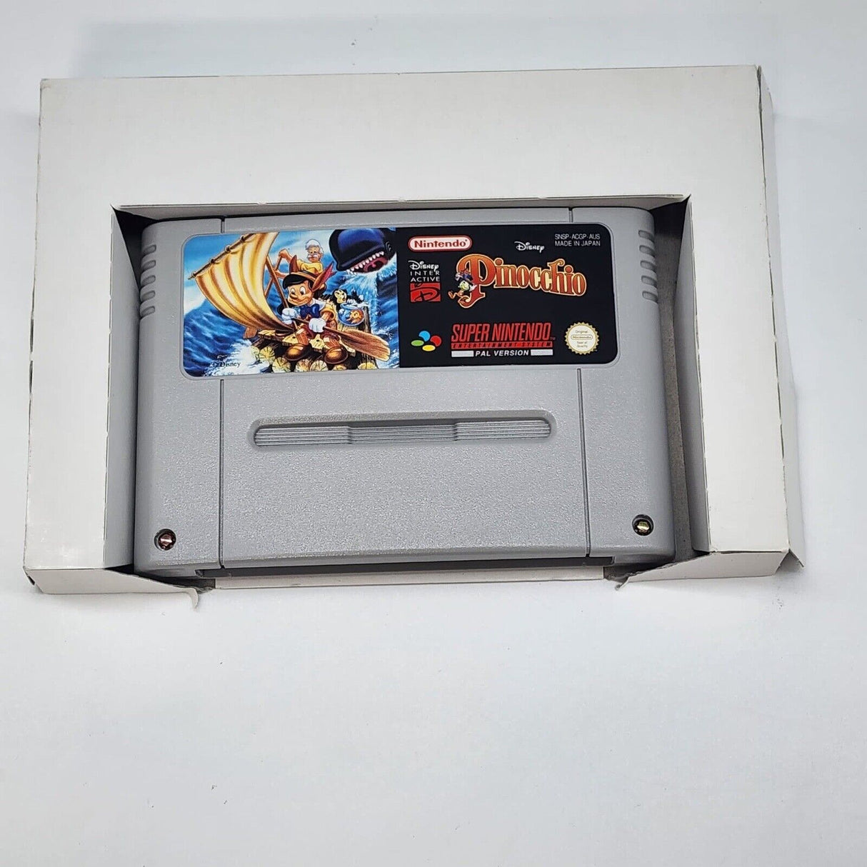 Pinocchio Super Nintendo SNES Game Boxed Complete PAL