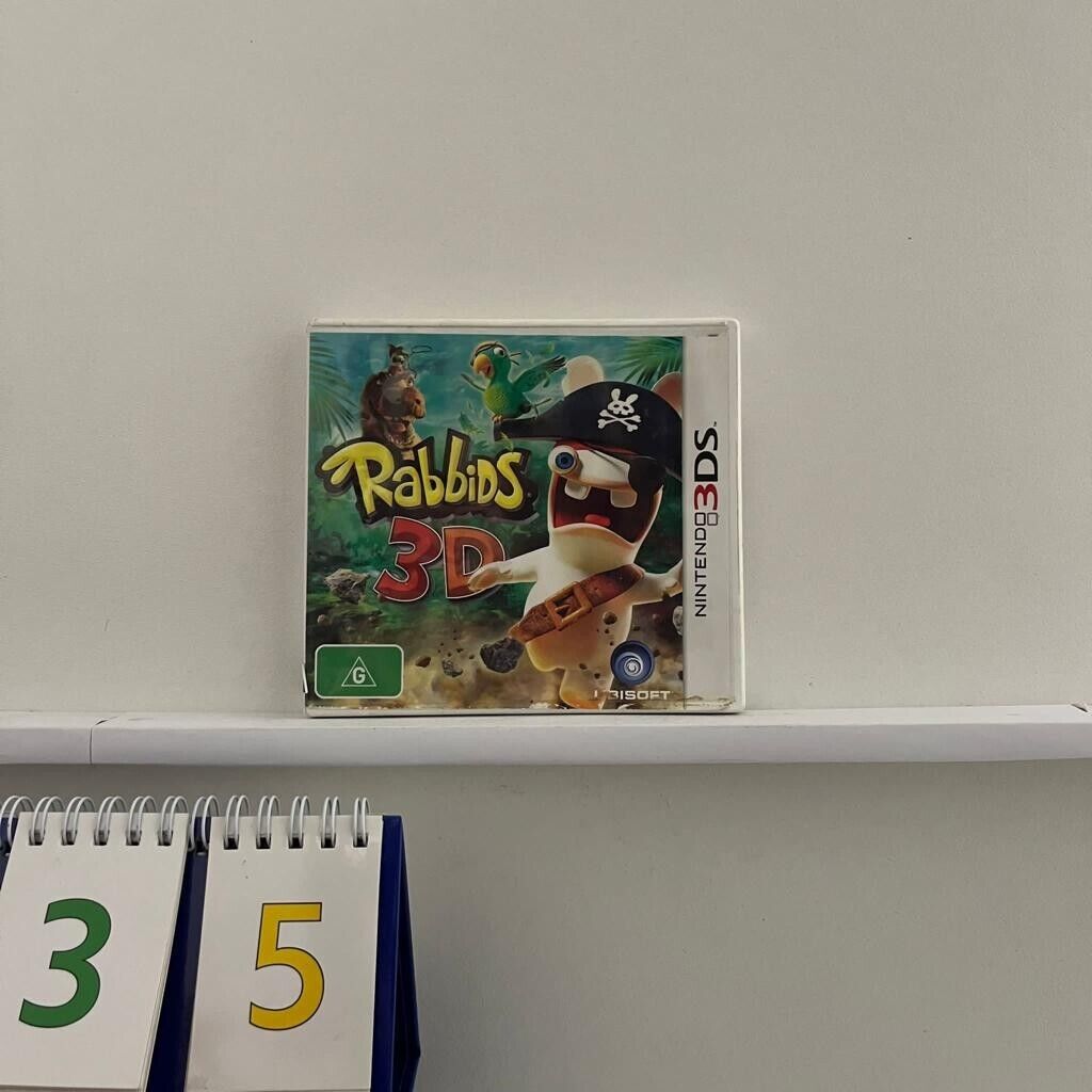 Rabbids 3D Nintendo 3DS Game + Manual PAL