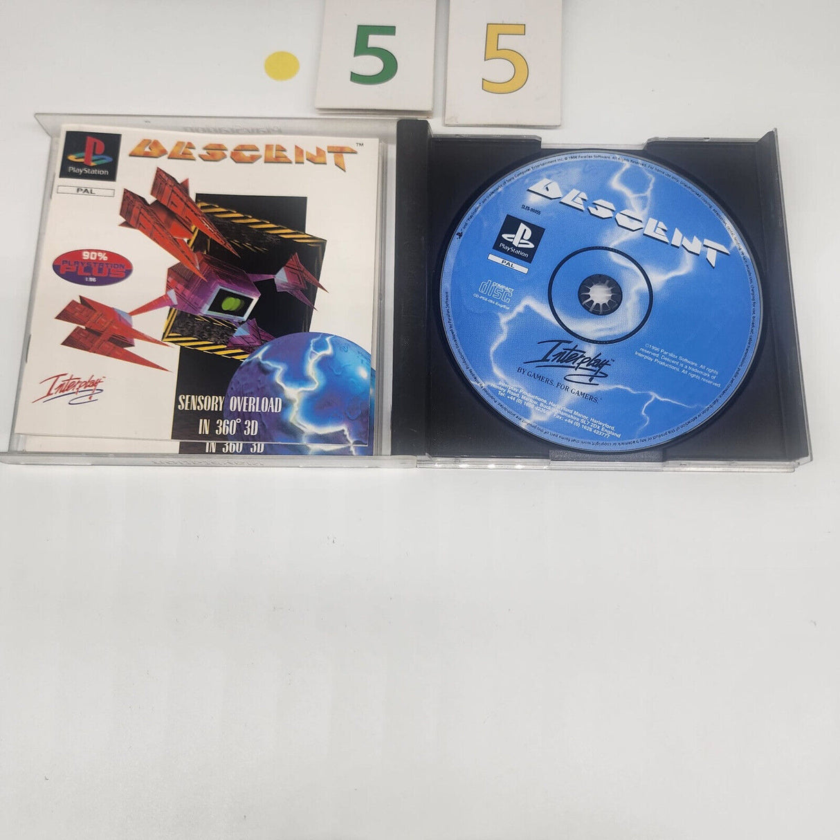 Descent PS1 Playstation 1 Game + Manual PAL