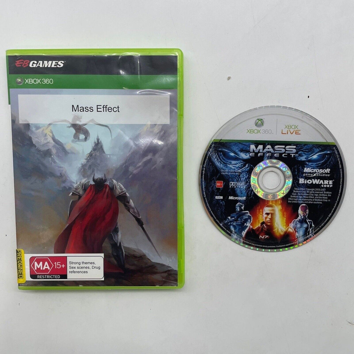 Mass Effect Xbox 360 Game PAL 06n3