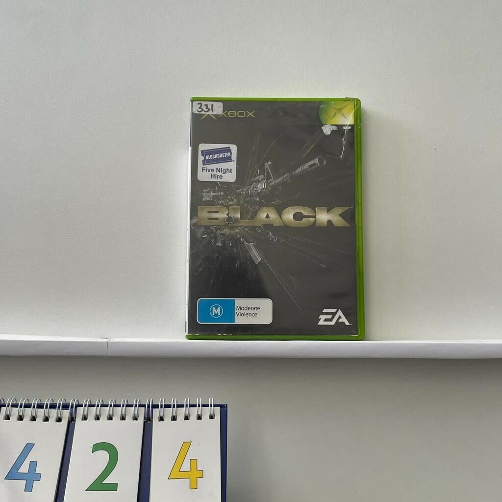 Black Xbox Original Game + Manual PAL
