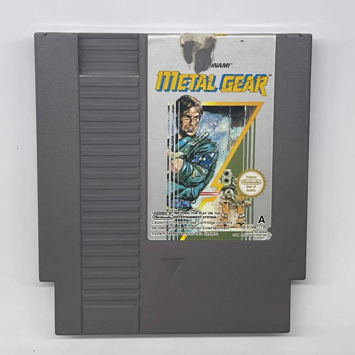 Metal Gear Nintendo Entertainment System NES Game PAL