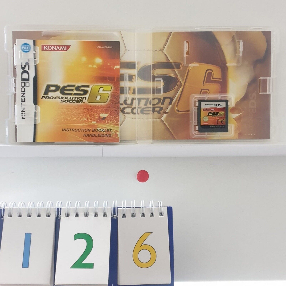 PES Pro Evolution Soccer 6 Nintendo DS Game + Manual