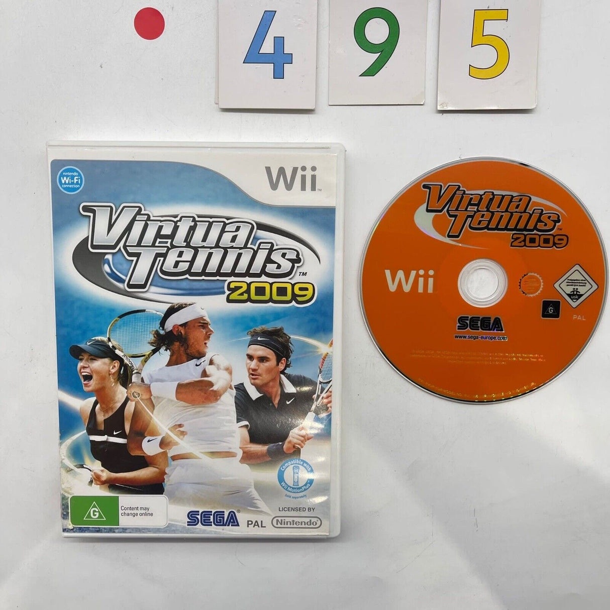 Virtua Tennis 2009 Nintendo Wii Game PAL