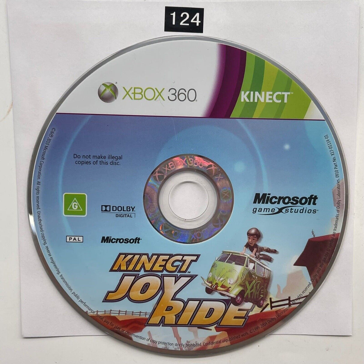 Kinect Joy Ride Xbox 360 Game Disc Only