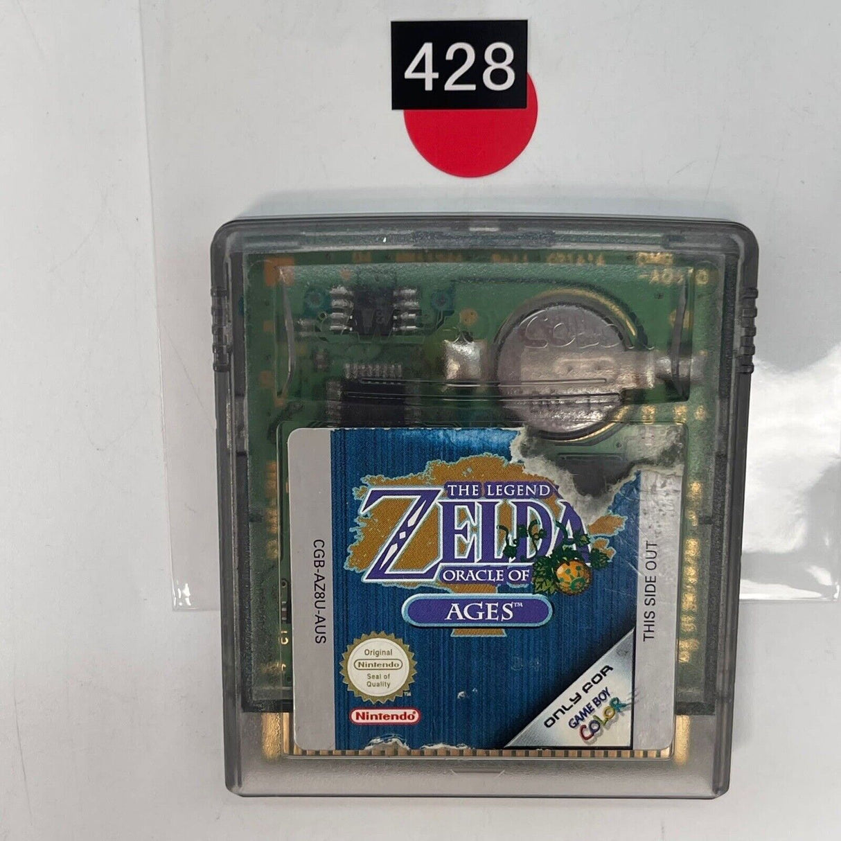 Zelda Oracle of Ages Nintendo Gameboy Color Game r428 New Save Battery
