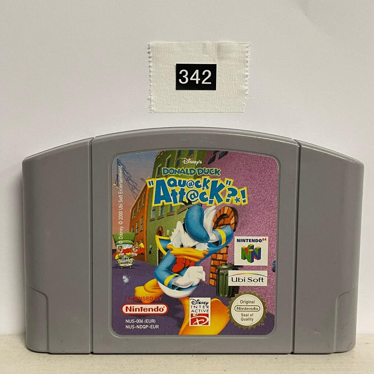 DONALD DUCK QUACK ATTACK Nintendo 64 N64 Game Cartridge PAL