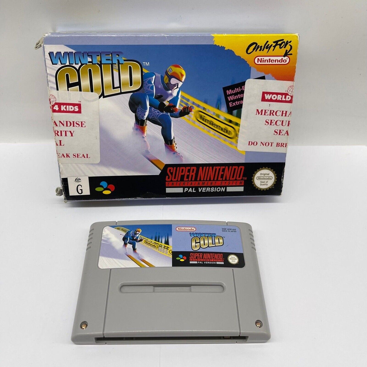 Winter Gold Nintendo SNES Game Boxed PAL