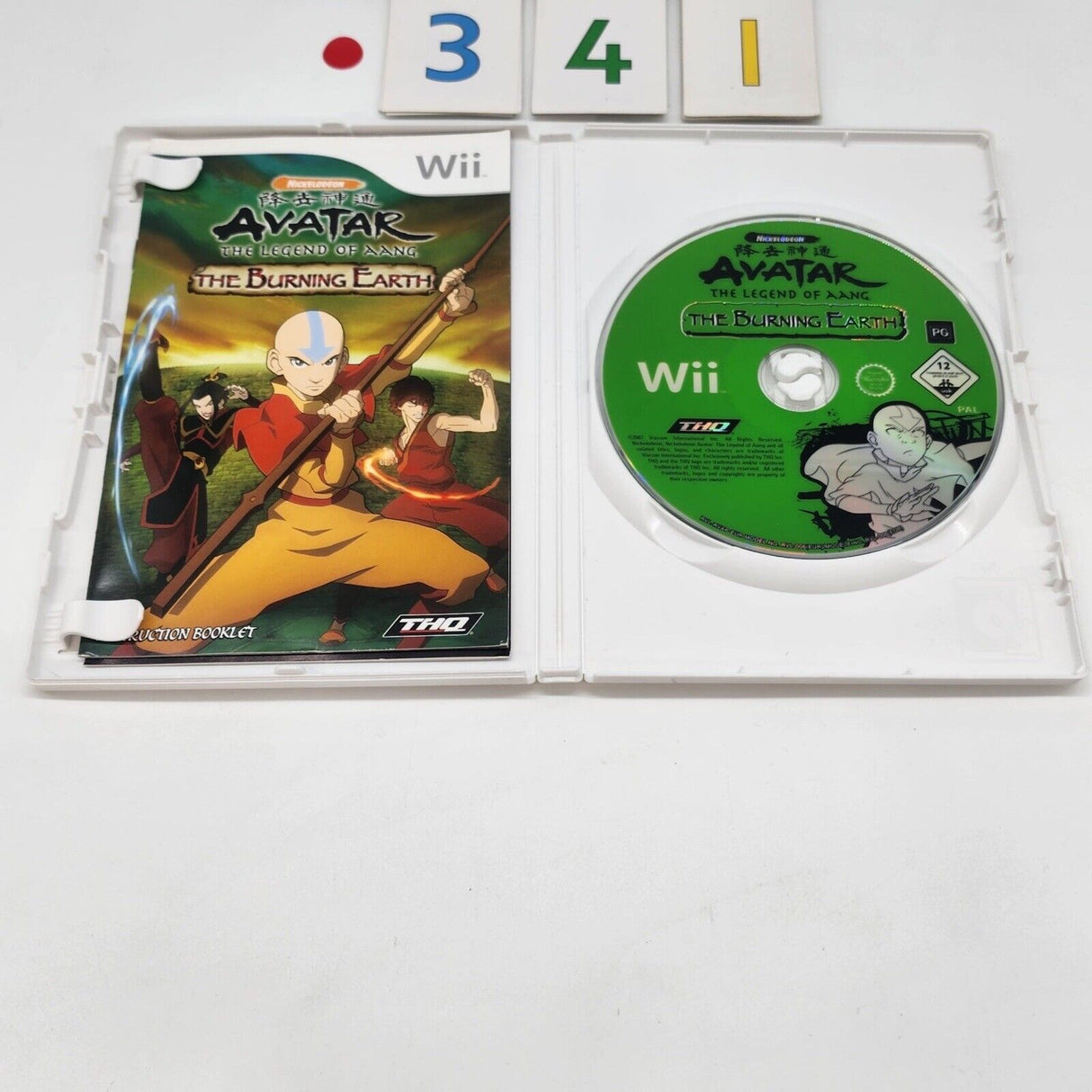 Avatar The Legend Of Aang The Burning Earth Nintendo Wii Game + Manual PAL