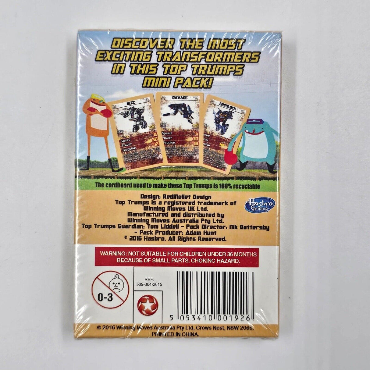 Transformers Top Trumps Mini Cards 17 Blasts From The Past!