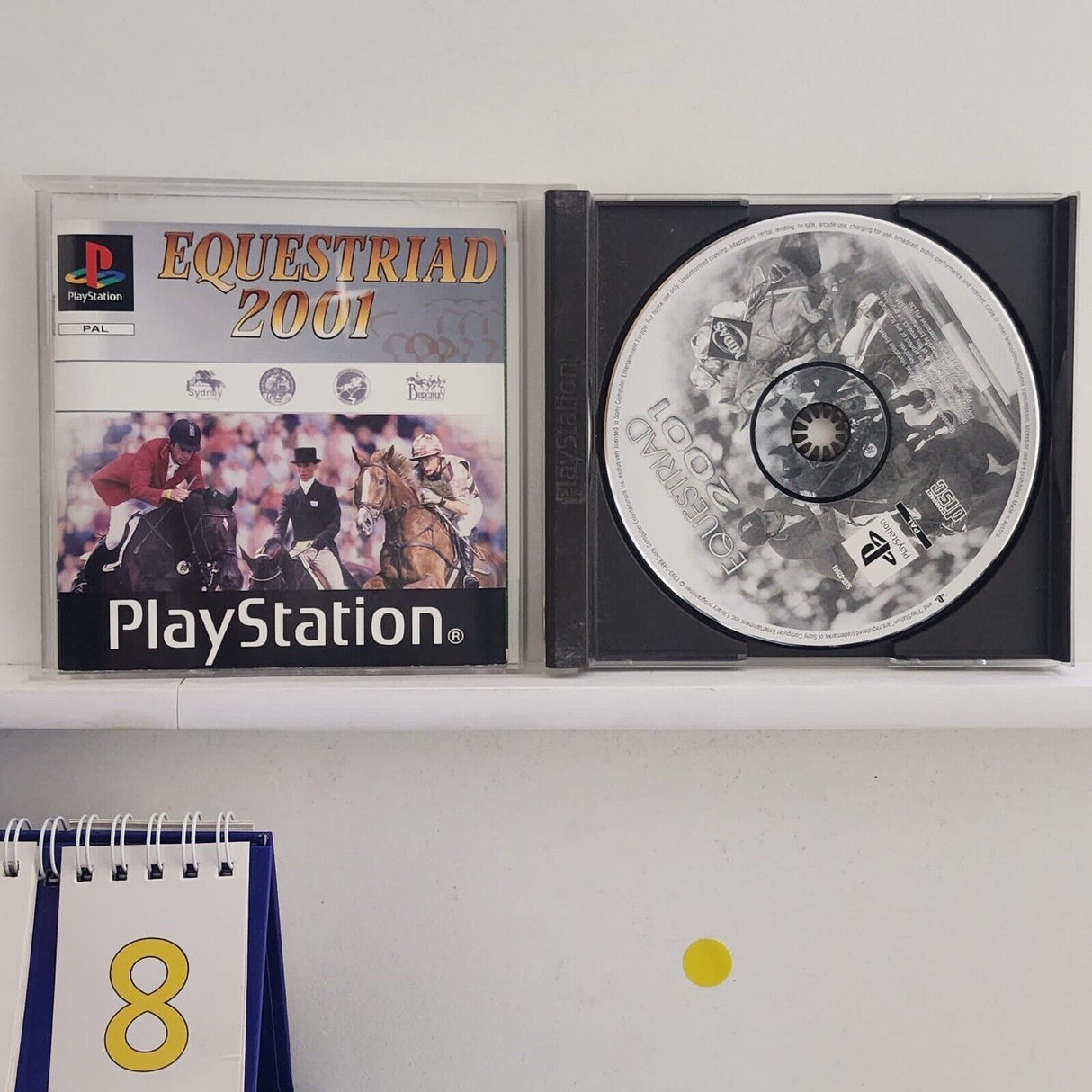 Equestriad 2001 PS1 Playstation 1 Game + Manual PAL y8