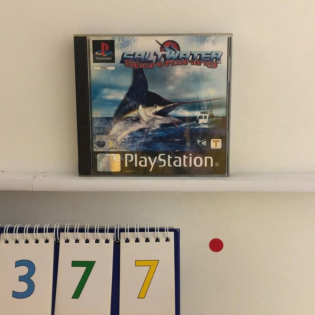 Saltwater Sportfishing PS1 Playstation 1 game +manual PAL