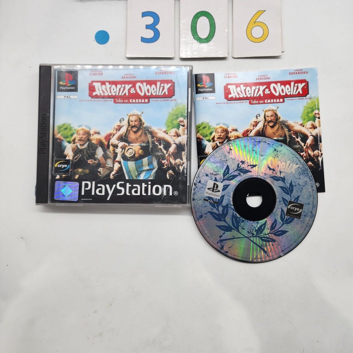 Asterix & And Obelix Take On Caesar PS1 Playstation 1 Game + Manual PAL