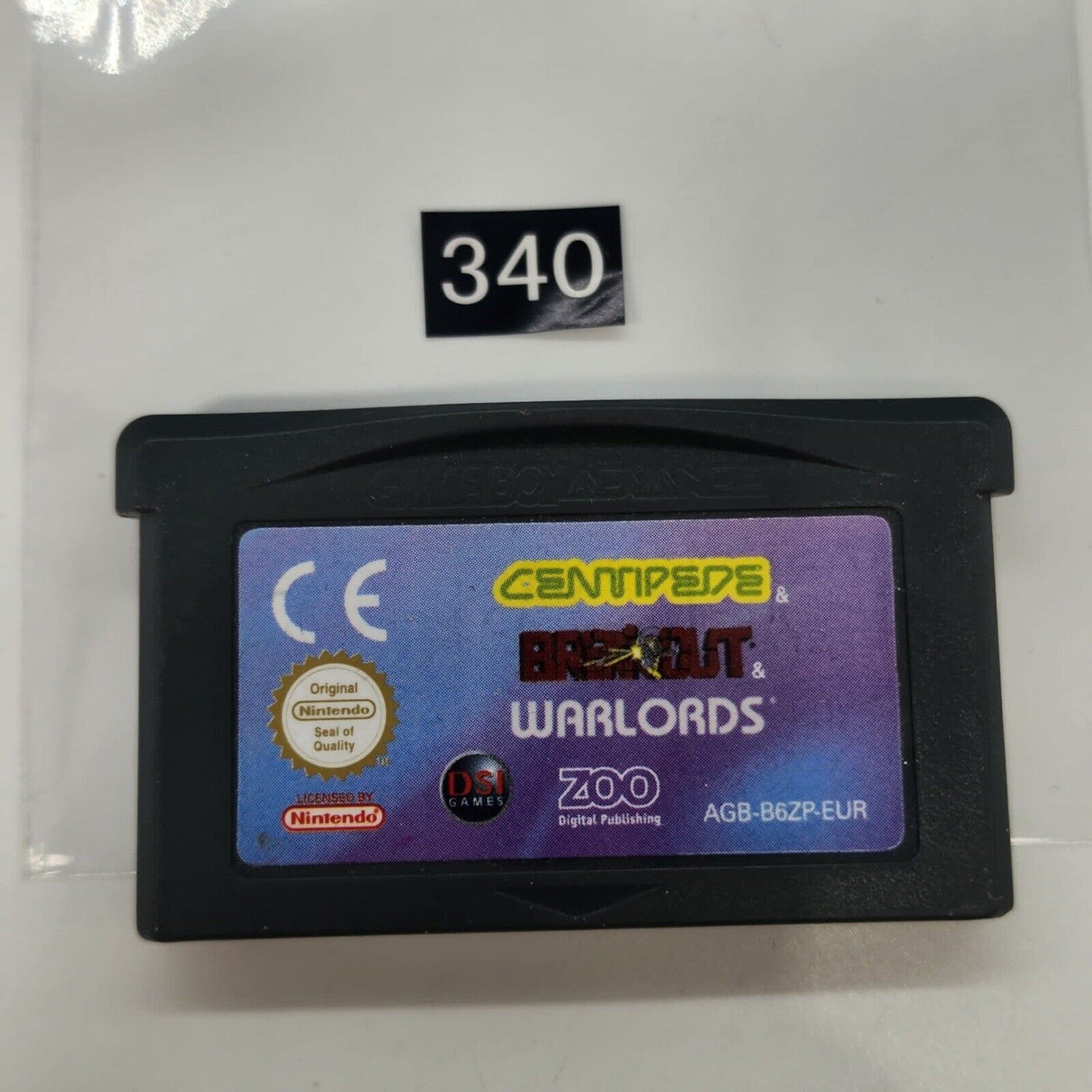Centipede & Breakout & Warlords Nintendo Gameboy Advance GBA Game