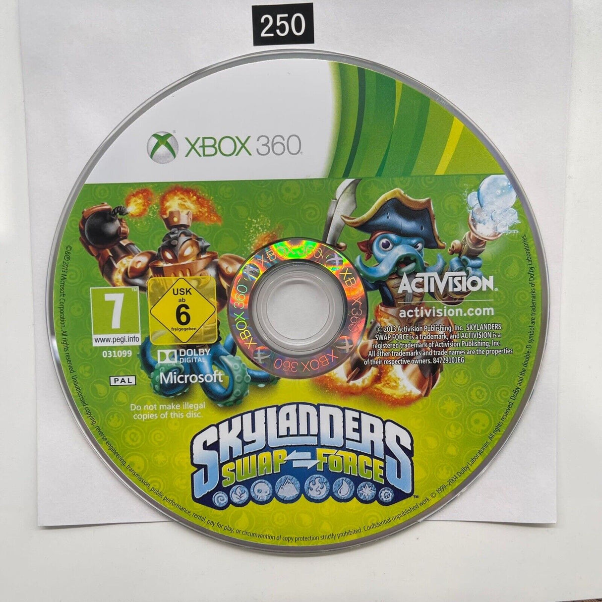 Skylanders Swap Force Xbox 360 Game Disc Only