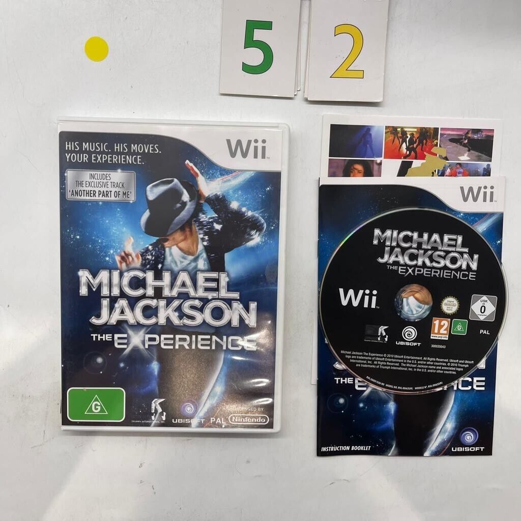 Michael Jackson The Experience Nintendo Wii Game + Manual PAL