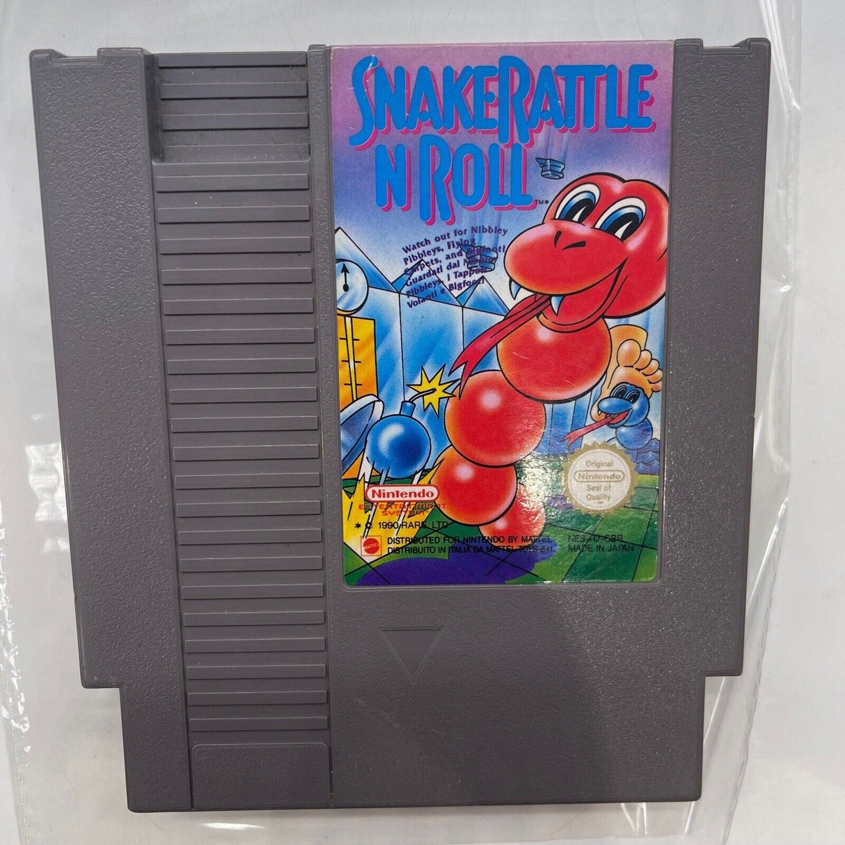 Snake Rattle N Roll Nintendo Entertainment System NES Game PAL