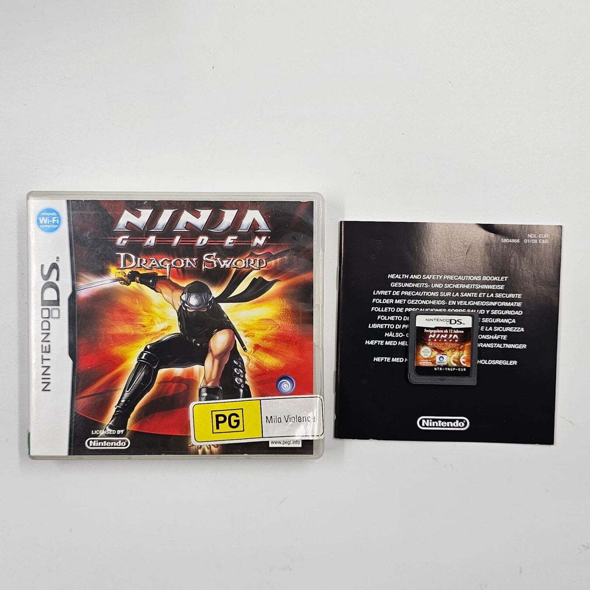 Ninja Gaiden Dragon Sword Nintendo DS Game + Manual