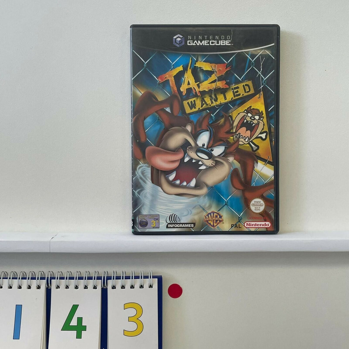 Taz Wanted Nintendo Gamecube Game + Manual PAL