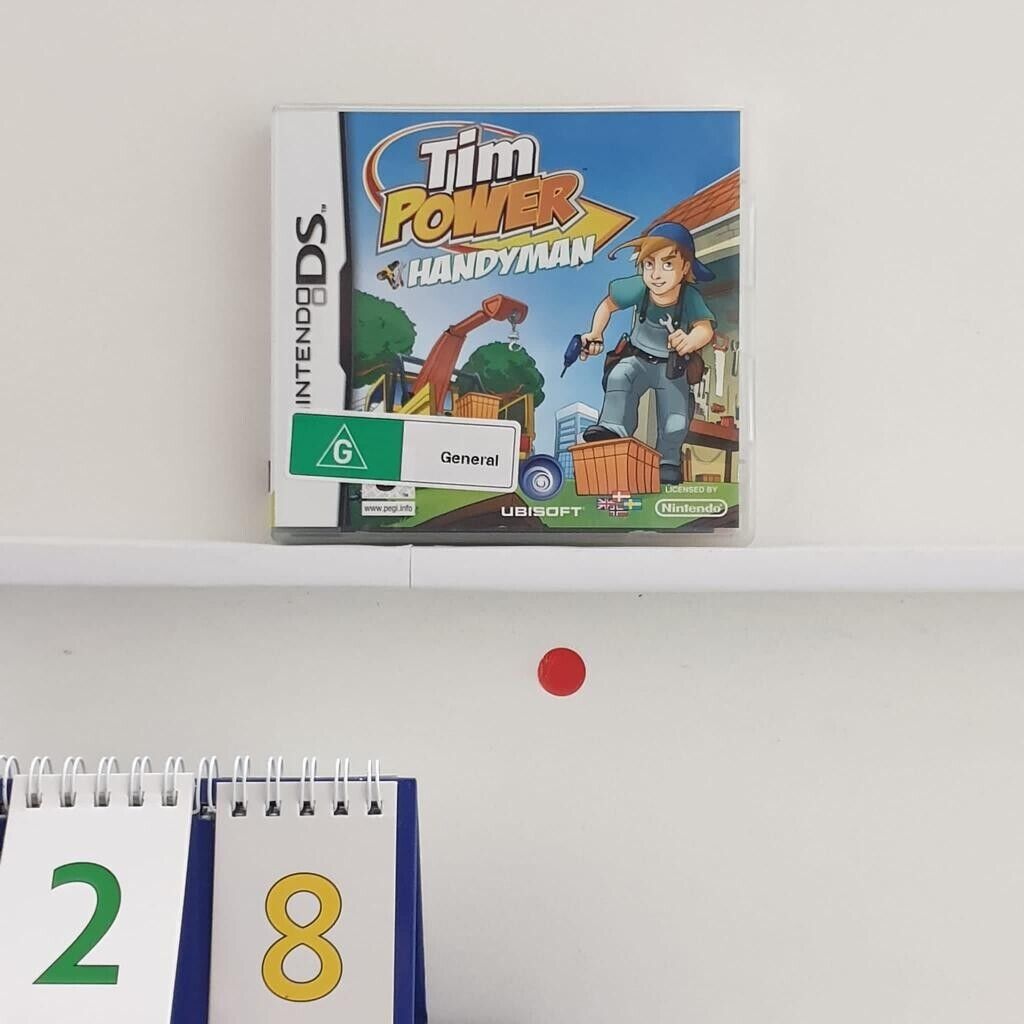 Tim Power Handy Man Nintendo DS Game + Manual