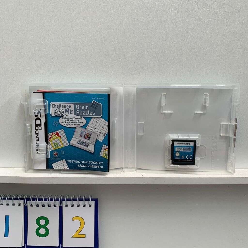 Challenge Me Brain puzzles Nintendo DS game + manual