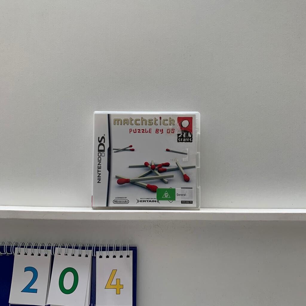 Matchsticks puzzles Nintendo DS Game + Manual