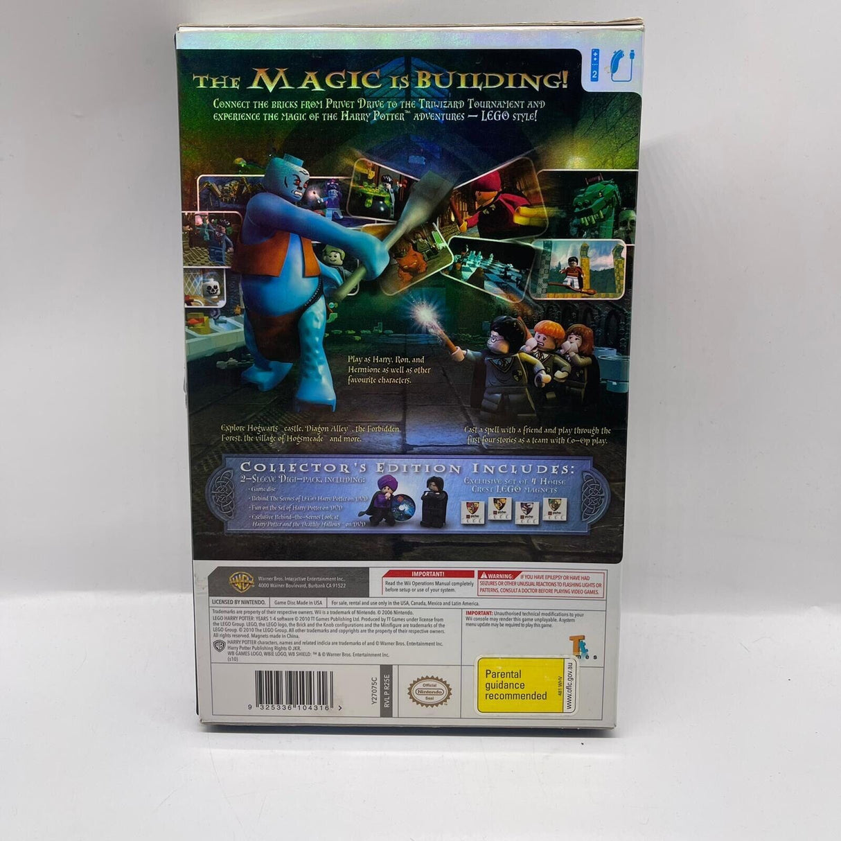 Lego Harry Potter Years 1-4 Nintendo Wii Limited Collectors Edition Game