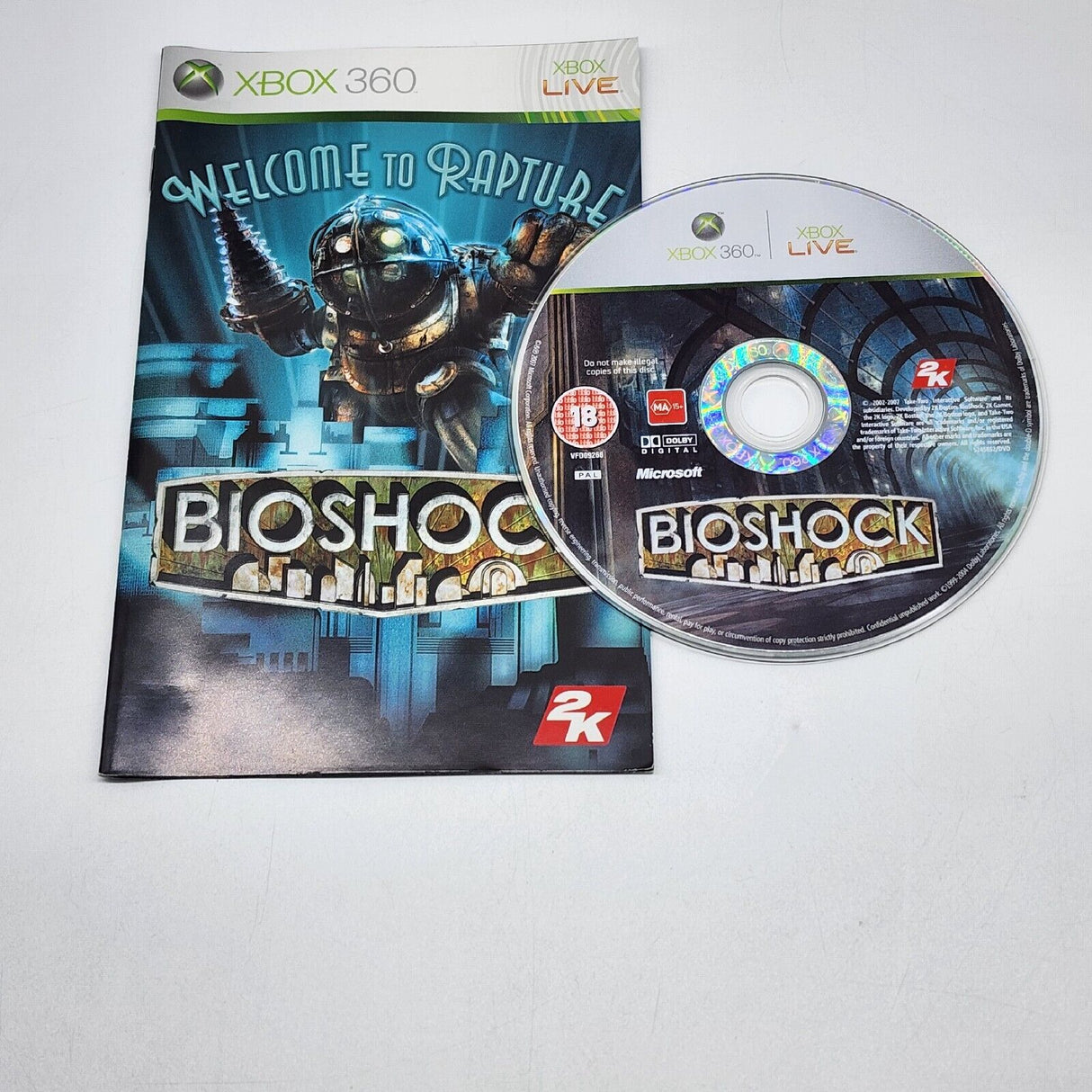 Bioshock SteelBook Case Xbox 360 Game Complete