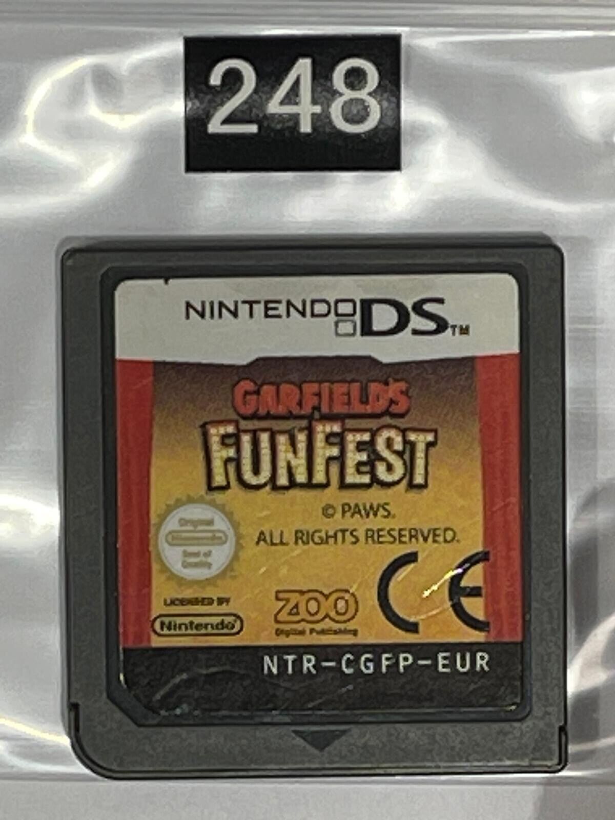 Garfield’s FunFest Nintendo DS Game Cartridge