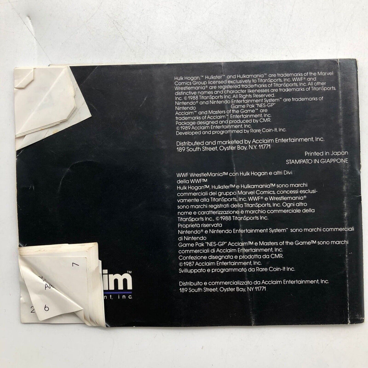 WWF Wrestlemania Challenge Nintendo NES Game Boxed Complete