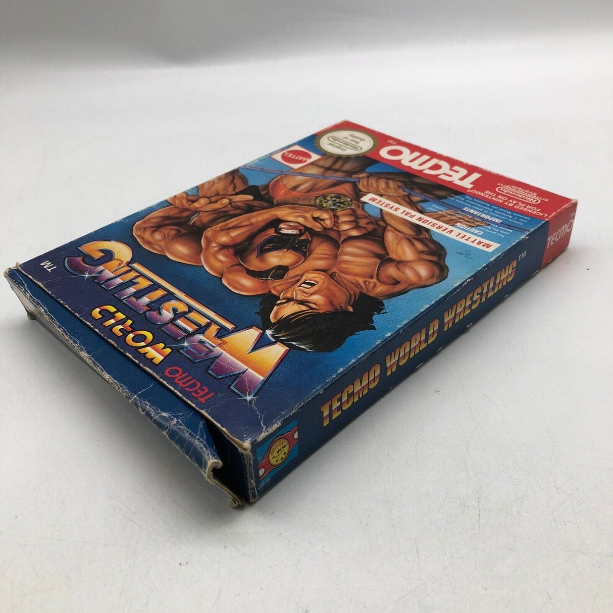 Tecmo World Wrestling Nintendo NES Game Boxed