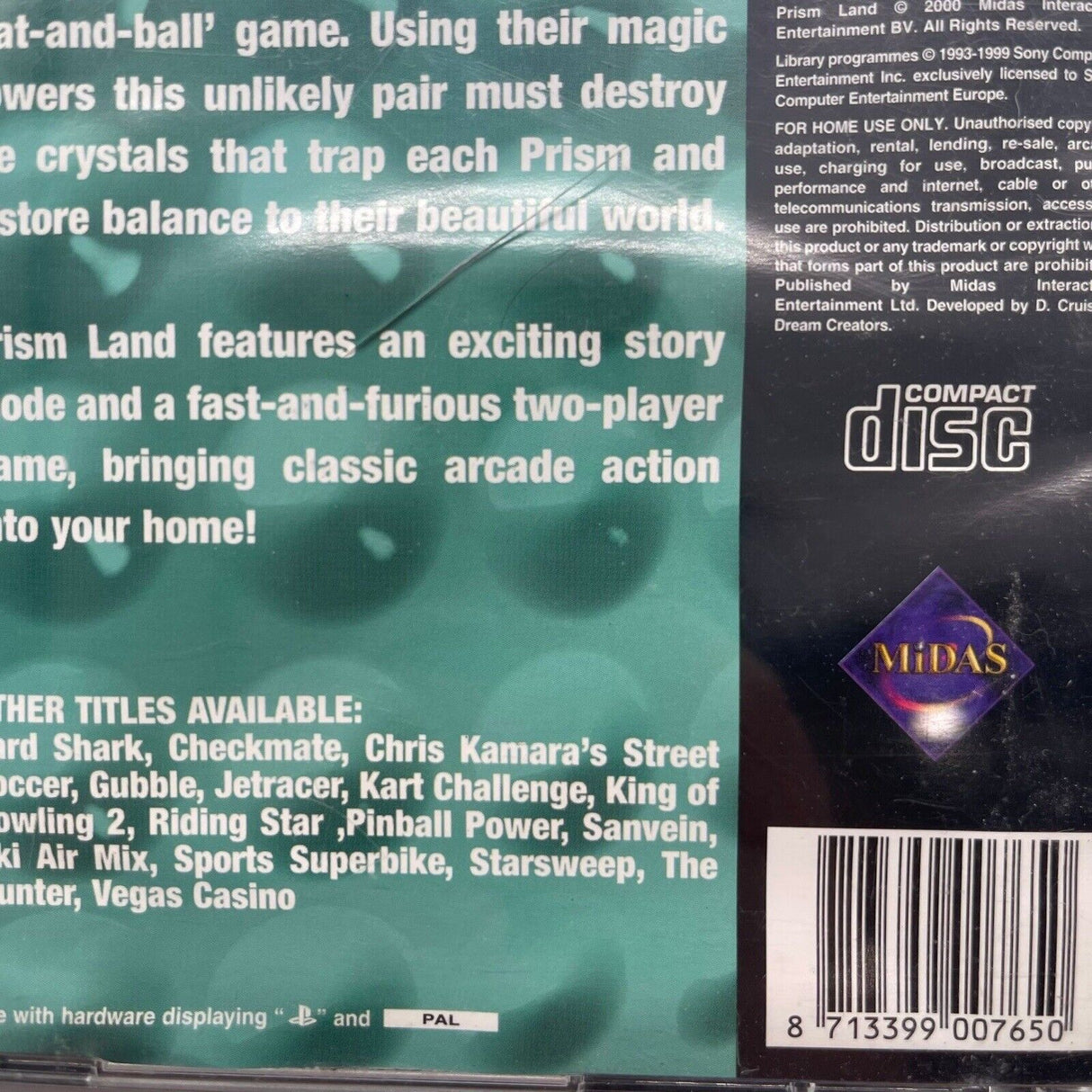 Prism Land PS1 Playstation 1 Game + Manual PAL 25F4