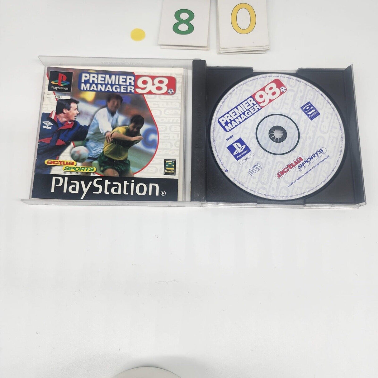 Premier Manager 98 PS1 Playstation 1 Game + Manual PAL