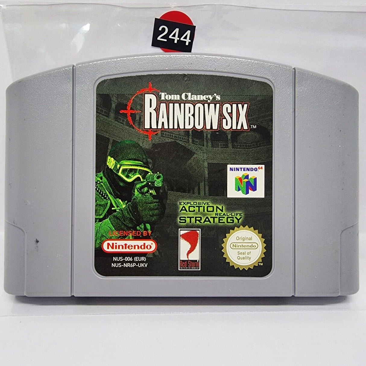 Tom Clancy’s Rainbow Six Nintendo 64 N64 Game Cartridge PAL