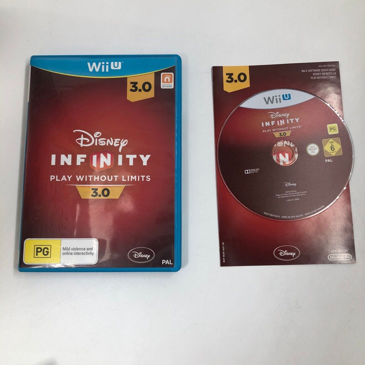 Disney Infinity 3.0 Nintendo Wii U Game + Manual PAL