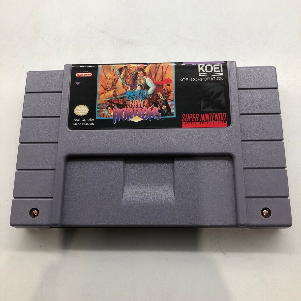 Uncharted Waters New Horizons Super Nintendo SNES Game Boxed NTSC U/C