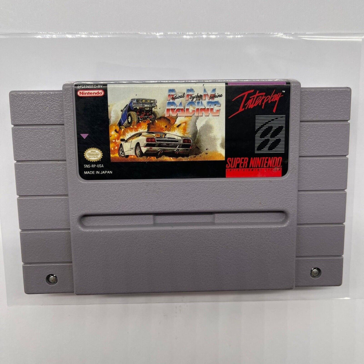 Radical Psycho Machine RPM Racing Super Nintendo SNES Cartridge NTSC U/C