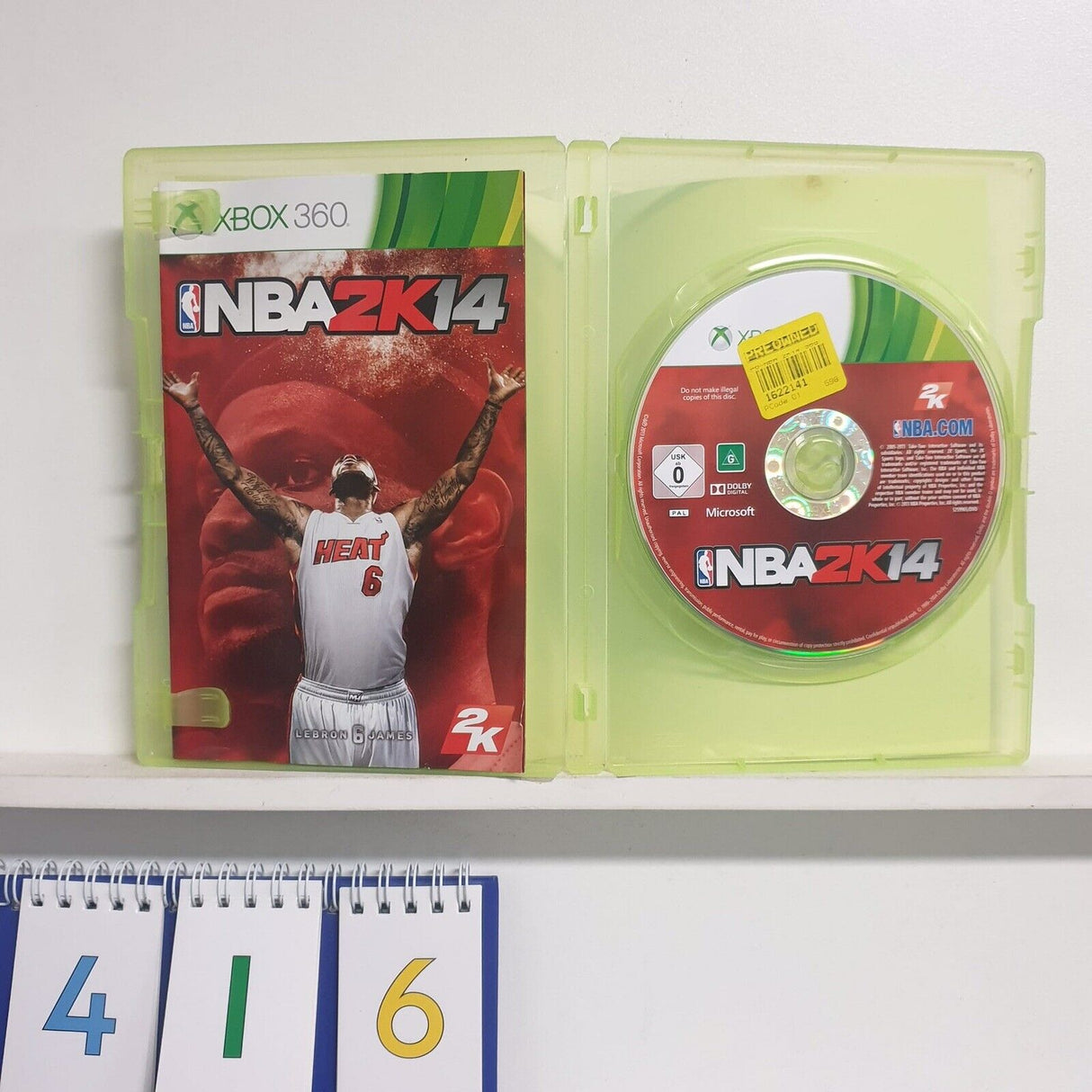 NBA 2k14 2014 Xbox 360 game + manual PAL