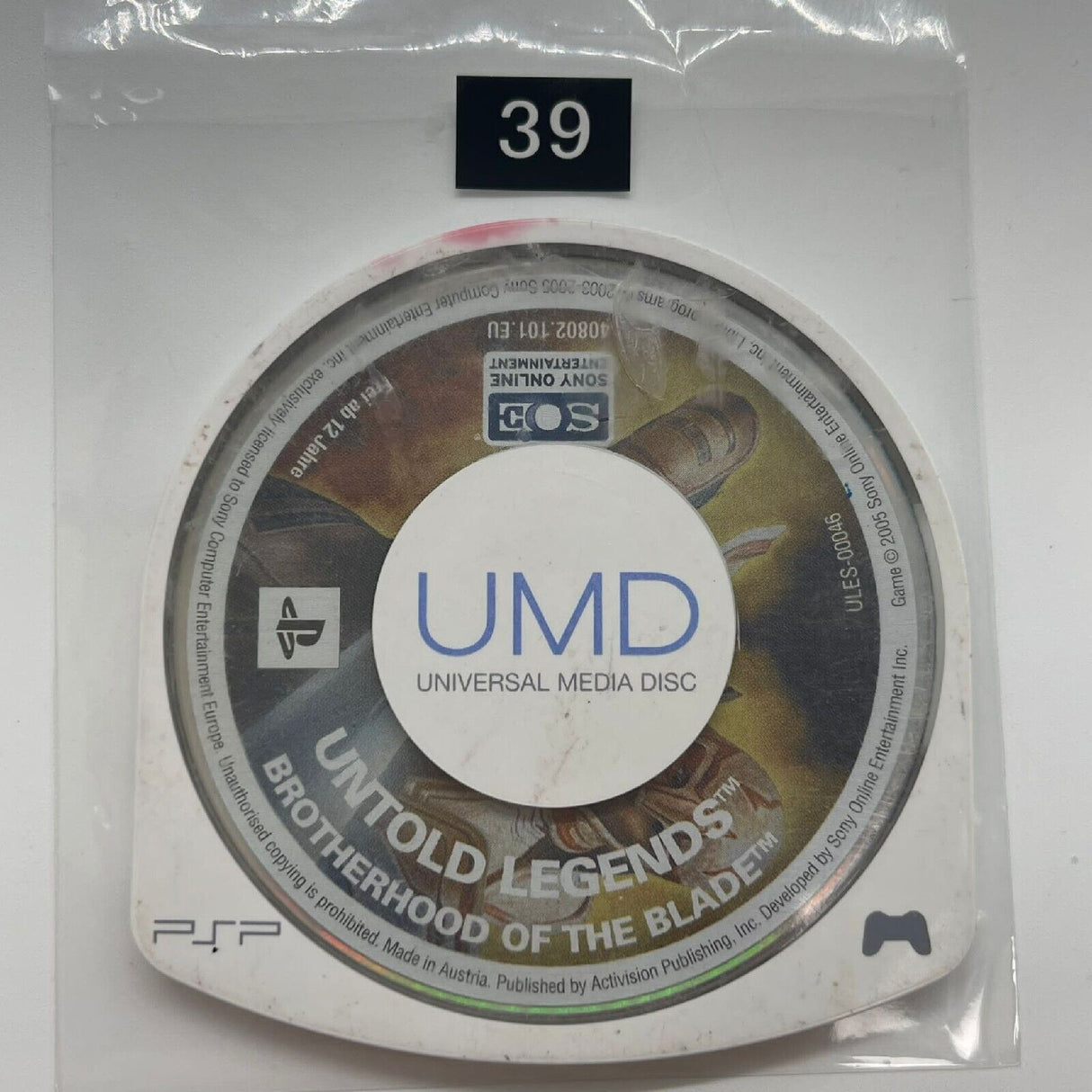 Untold Legends Brotherhood of the Blade PSP Playstation Portable UMD Game